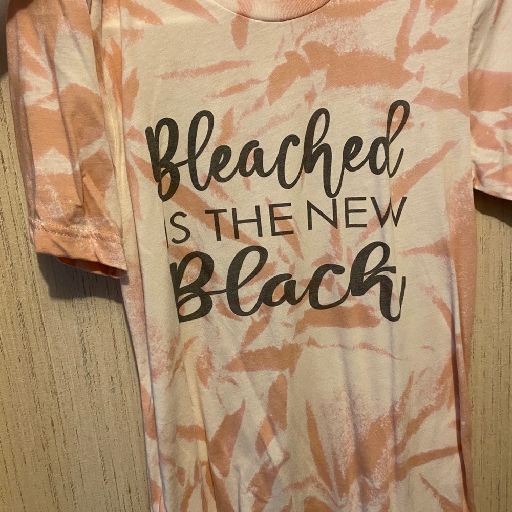 Custom tee bleached